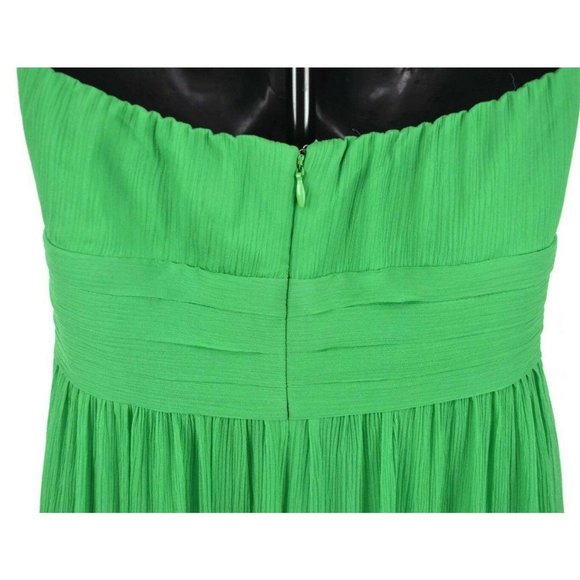 J Crew Emerald Green 100% Silk Strapless Dress - Picture 4 of 8